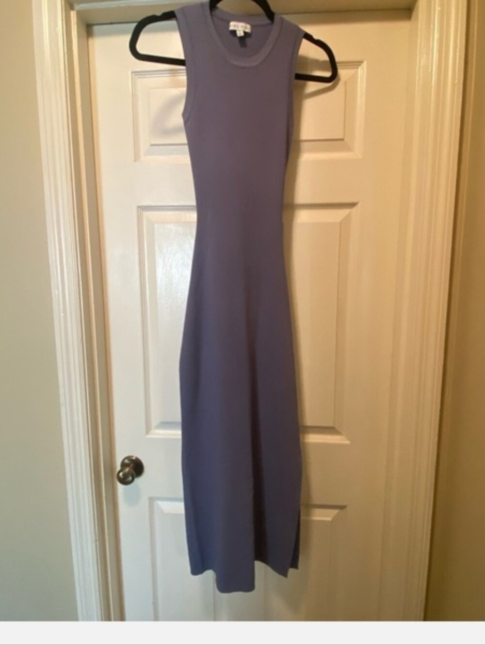 Miou Muse NwT Sleeveless Ribbed Maxi Dress in Lavender Blue